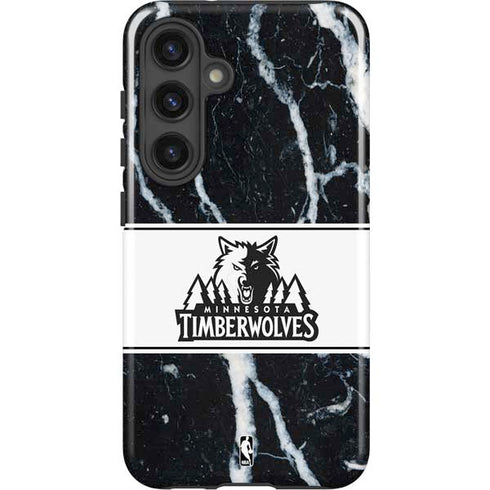 NBA Minnesota Timberwolves Marble Galaxy S24 Plus Impact Case